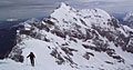 Gesäuse - Festkogel - Gipfelanstieg; dahinter: Hochtor